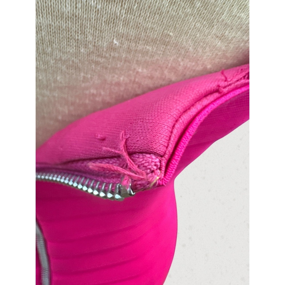 Sherri Hill Hot Pink Bandage Dress Size 4 Beaded Rhinestone Cocktail Prom Party - Picture 15 of 16